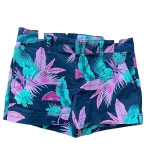 Gap City Shorts women's size 4 colorful floral
